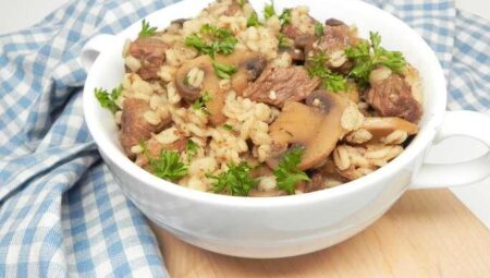 Instant Pot® Beef, Mushroom, and Barley Bowl