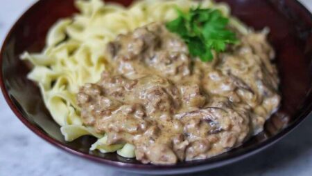 Beef Stroganoff with Ground Beef