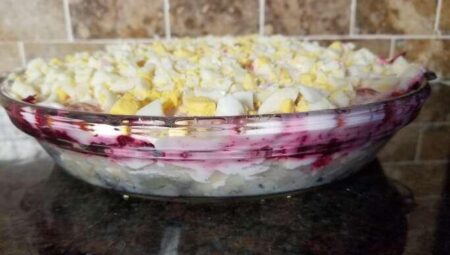 Russian Beet Salad with Herring