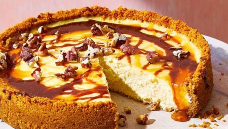 Air Fryer Turtle Cheesecake