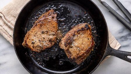 Cast Iron Pan-Seared Steak (Oven-Finished)