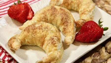 Air Fryer Mini Croissants with Nutella and Jam